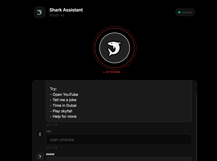Shark Voice Assistant Preview