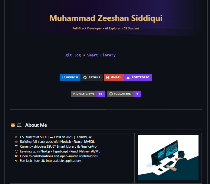 ZEESHANSIDDIQUIgit Profile Hub Preview